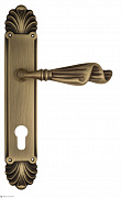 Дверная ручка Venezia "OPERA" CYL на планке PL87 матовая бронза