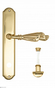 Дверная ручка Venezia "OPERA" WC-2 на планке PL02 полированная латунь