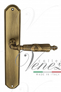 Дверная ручка Venezia "ANNETA" на планке PL02 матовая бронза