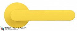 Дверная ручка на круглом основании COLOMBO ONE CC11RSB-C09 матовый лимон желтый