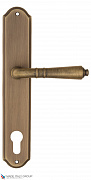 Дверная ручка на планке Fratelli Cattini "TOSCANA" CYL PL02-BY матовая бронза