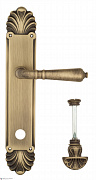 Дверная ручка Venezia "VIGNOLE" WC-4 на планке PL87 матовая бронза