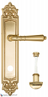 Дверная ручка на планке Fratelli Cattini "TOSCANA" WC-2 PL96-OLV полированная латунь