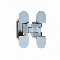Петля скрытая CEMOM ESTETIC A601 3D 8060 матовый хром, для компланарных дверей, регулируемая, вес полотна 50кг, 29x111,5мм