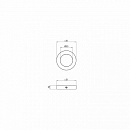 Кольцо декоративное (пара) SCB (матированный хром) с внутренней резьбой