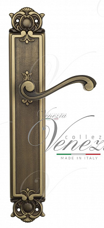 Дверная ручка Venezia "VIVALDI" на планке PL97 матовая бронза