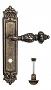 Дверная ручка Venezia "LUCRECIA" WC-2 на планке PL96 античная бронза