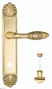 Дверная ручка Venezia "CASANOVA" WC-2 на планке PL87 полированная латунь