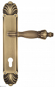Дверная ручка Venezia "OLIMPO" CYL на планке PL87 матовая бронза
