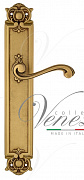 Дверная ручка Venezia "VIVALDI" на планке PL97 французское золото + коричневый