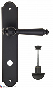 Дверная ручка на планке Fratelli Cattini "MARANI" WC-2 PL257-NM матовый черный