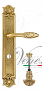 Дверная ручка Venezia "CASANOVA" WC-4 на планке PL97 полированная латунь