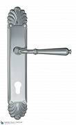 Дверная ручка Venezia "CLASSIC" CYL на планке PL87 полированный хром
