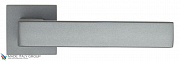 Дверная ручка на квадратном основании Fratelli Cattini "BOOM" 8-GA антрацит серый