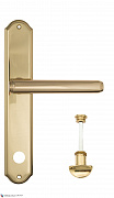 Дверная ручка Venezia "EXA" WC-2 на планке PL02 полированная латунь