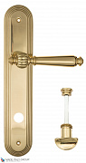 Дверная ручка на планке Fratelli Cattini "MARANI" WC-2 PL288-OLV полированная латунь