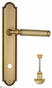 Дверная ручка Venezia "MOSCA" WC-2 на планке PL98 французское золото