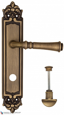 Дверная ручка на планке Fratelli Cattini "GRACIA" WC-2 PL96-BY матовая бронза