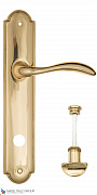 Дверная ручка на планке Fratelli Cattini "LUCCIA" WC-2 PL257-OLV полированная латунь