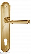 Дверная ручка на планке Fratelli Cattini "FARFALLA" CYL PL257-OLV полированная латунь