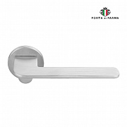 Дверная ручка на розетке PORTA DI PARMA Slim Матовый хром