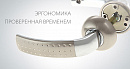 Ручка на фланце РФ-6690-Хп/Хш (Хром шлиф.)
