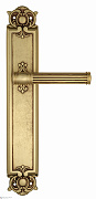 Дверная ручка Venezia "IMPERO" на планке PL97 французcкое золото + коричневый