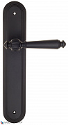 Дверная ручка на планке Fratelli Cattini "MARANI" PL288-NM матовый черный
