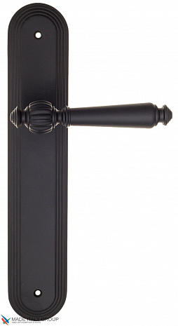 Дверная ручка на планке Fratelli Cattini "MARANI" PL288-NM матовый черный