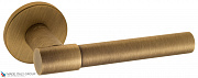 Дверная ручка на круглом основании Fratelli Cattini "UNA" 7FS-BY матовая бронза