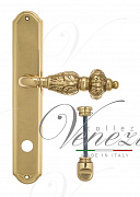Дверная ручка Venezia "LUCRECIA" WC-2 на планке PL02 полированная латунь
