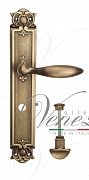 Дверная ручка Venezia "MAGGIORE" WC-2 на планке PL97 матовая бронза