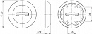Накладка под сувальдный ключ SC RM CP-8 (1 шт.)