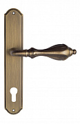 Дверная ручка Venezia "ANAFESTO" CYL на планке PL02 матовая бронза
