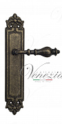 Дверная ручка Venezia "GIFESTION" на планке PL96 античная бронза