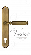 Дверная ручка Venezia "MOSCA" CYL на планке PL02 матовая бронза