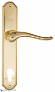 Дверная ручка на планке Fratelli Cattini "LAVERA" CYL PL02-OLV полированная латунь