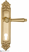 Дверная ручка на планке Fratelli Cattini "MARANI" CYL PL96-OLV полированная латунь