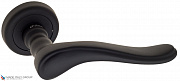 Дверная ручка на круглом основании Fratelli Cattini "LAVERA" D1-NM матовый черный