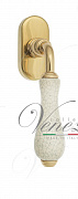 Ручка оконная Venezia "COLOSSEO" белая керамика паутинка FW полированная латунь