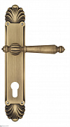 Дверная ручка Venezia "PELLESTRINA" CYL на планке PL87 матовая бронза