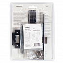 АЛЛЮР АРТ "ПОЛО" BL+L7050S BL+BK-R1 BL(15150/S7050) матовый черный Комп. ручка и защелка с фикс (20)