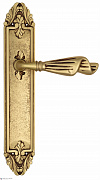 Дверная ручка Venezia "OPERA" на планке PL90 французское золото + коричневый
