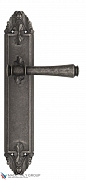 Дверная ручка Venezia "CALLISTO" на планке PL90 античное серебро