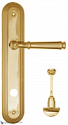 Дверная ручка на планке Fratelli Cattini "FARFALLA" WC-2 PL288-OLV полированная латунь