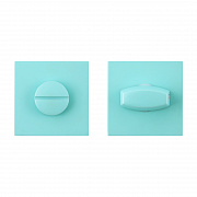 Сантехническая завертка к ручкам АЛЛЮР ART COLOR BK-S2 LB(C6220) аквамарин (50,5)