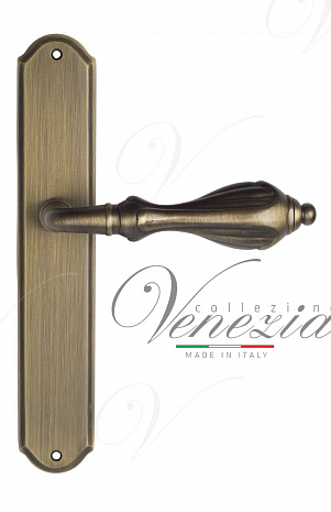Дверная ручка Venezia "ANAFESTO" на планке PL02 матовая бронза