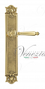 Дверная ручка Venezia "PELLESTRINA" на планке PL97 полированная латунь