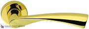Дверная ручка на круглом основании COLOMBO Flessa CB51RSB-OL полированная латунь