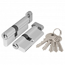 Цилиндровый механизм с вертушкой AX102/80 mm (35+10+35) CP хром 5 кл.